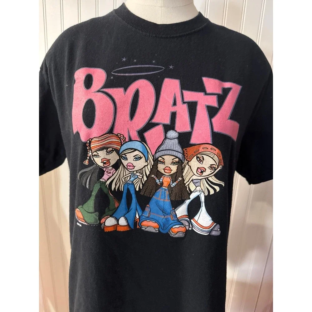 Bratz Dolls Women's Graphic‎ T-Shirt Black Y2K